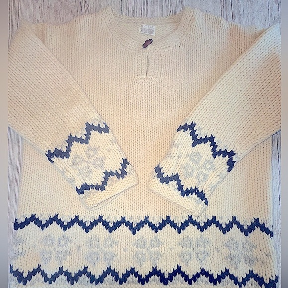 Moda Int'l Vintage 90s Hippie Wool Sweater Oversized Unisex L XL - Picture 4 of 11